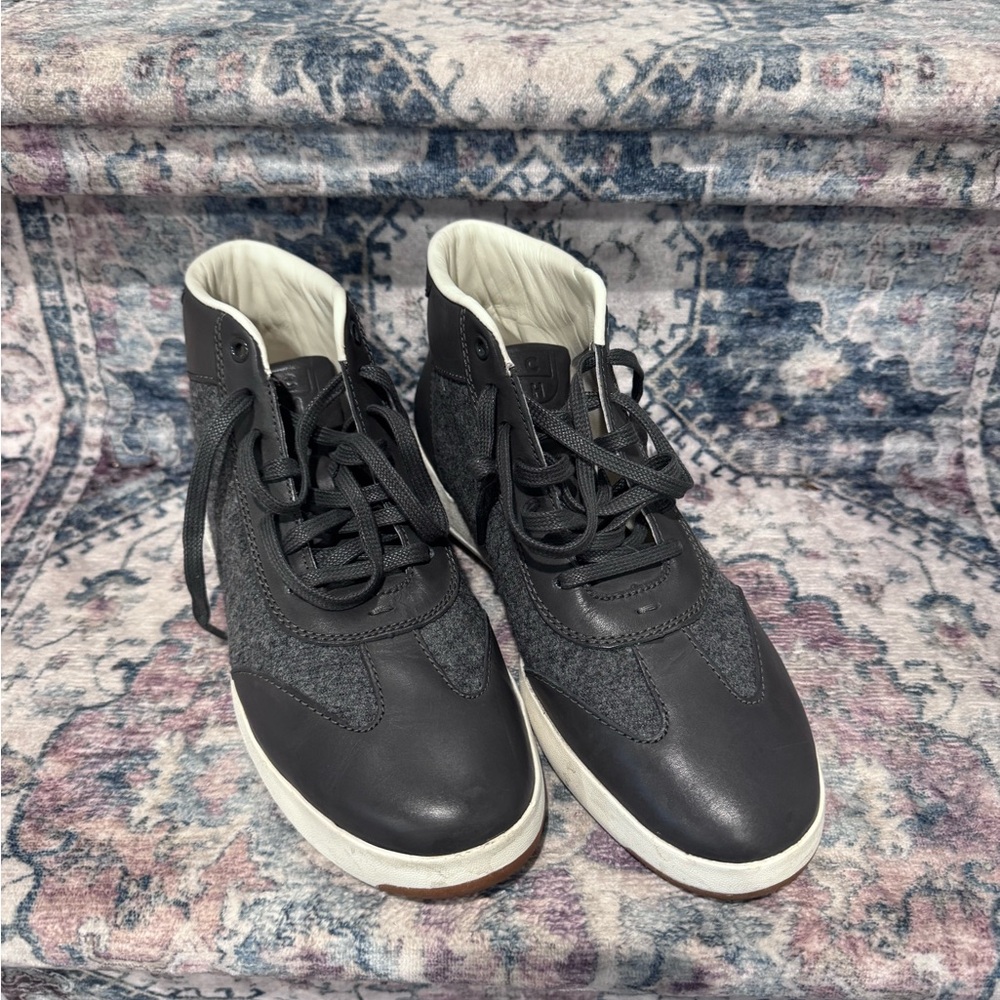 Cole Haan women’s Black and Gray High-Top Sneakers size 9